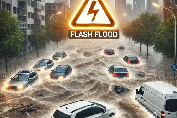 Flash floods are sudden