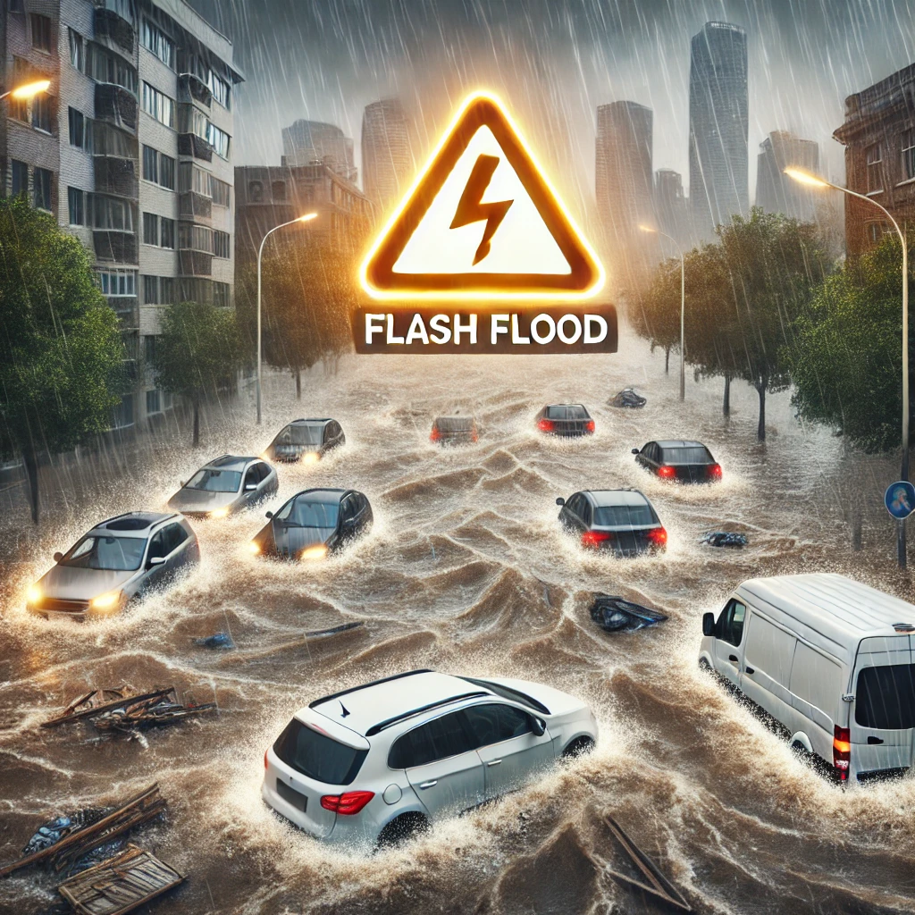 Flash floods are sudden