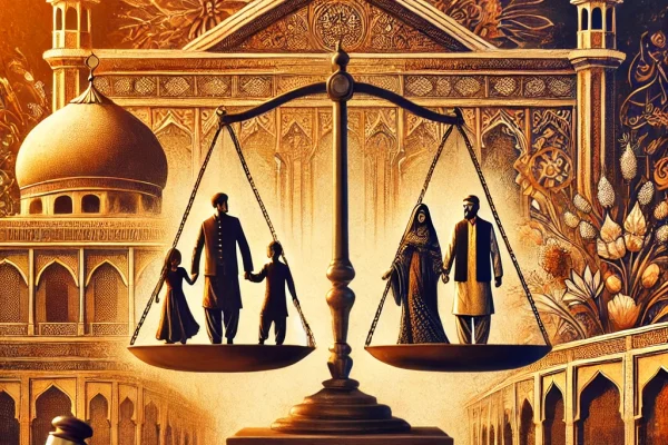 the essence of the Family Laws Ordinance, 1961, in Pakistan, reflecting justice, tradition, and harmony.